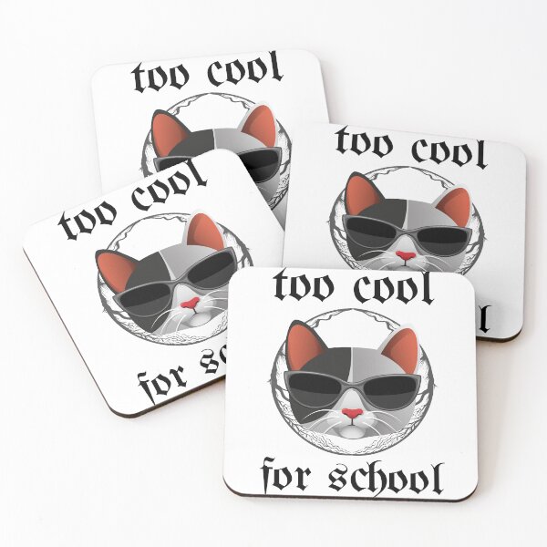 Item preview, Too cool for scholl Cat cat designed and sold by SketchedbyD.