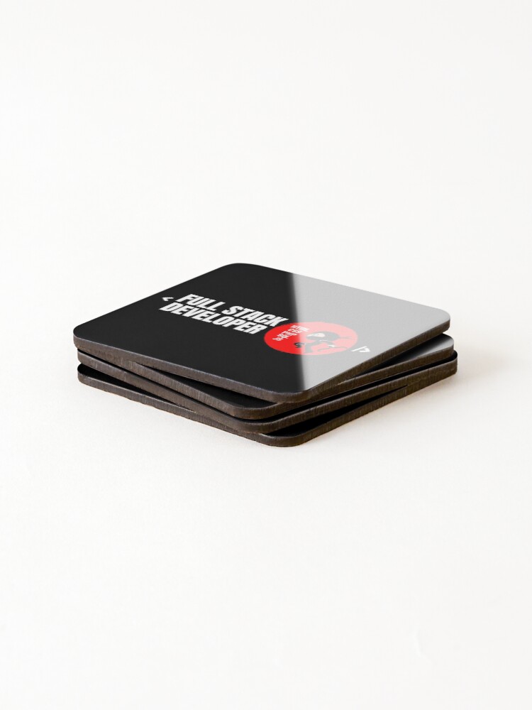 Thumbnail 4 of 5, Coasters (Set of 4), Full Stack Developer Programmer designed and sold by playloud.