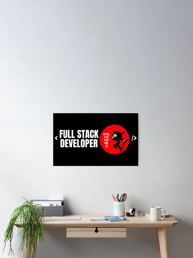 Thumbnail 2 of 3, Poster, Full Stack Developer Programmer designed and sold by playloud.