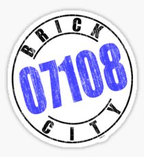 'Brick City 07108' Sticker