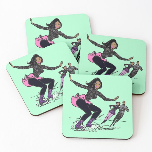 Item preview, vintage black figure skater designed and sold by Gossip Rag.