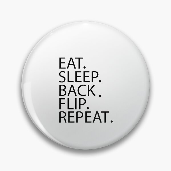 Artikelvorschau, Eat Sleep Back Flip Repeat: lustige Gymnastik - Geschenk für Frauen - süßes Design für Turnerinnen / Mädchen im Gymnastik-Geschenkstil entworfen und verkauft von Chamssou.