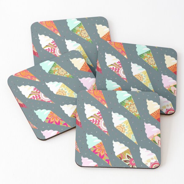 Item preview, Mandala ice cream | gray  designed and sold by camcreativedk.