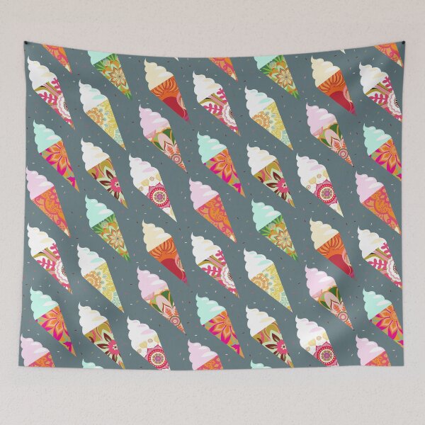 Item preview, Mandala ice cream | gray  designed and sold by camcreativedk.