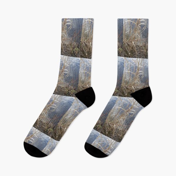 Item preview, WINTER GRASSES ON THE RIVER BANK designed and sold by Elaine Bawden.