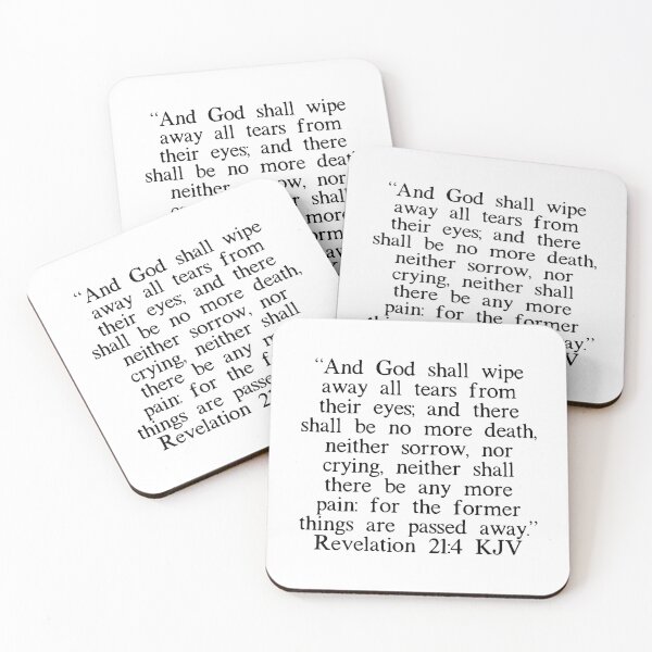 Item preview, Revelation 21:4 KJV designed and sold by IBMClothing.