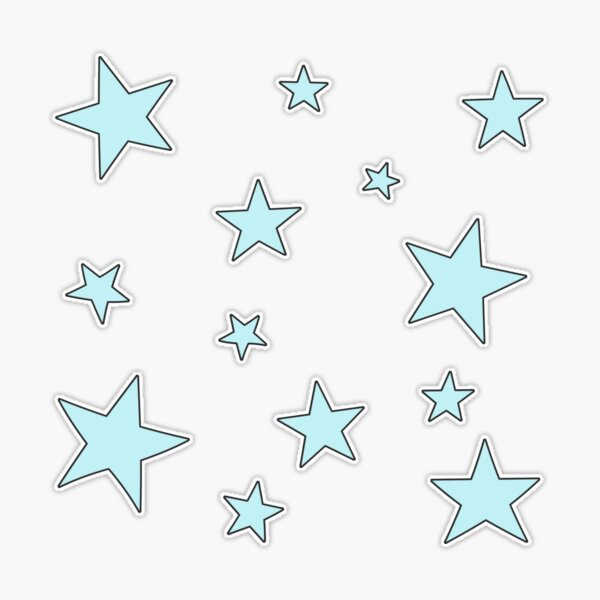 turquoise mini star pack Sticker for Sale by colleenm2