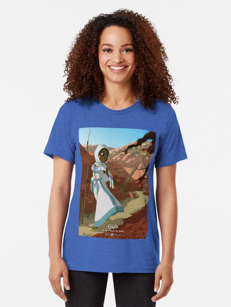 Alternate view of Gudit - Rejected Princesses Tri-blend T-Shirt