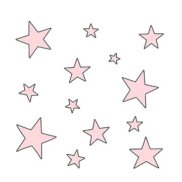 Artwork thumbnail, cute pink pack of stars by Pastel-PaletteD