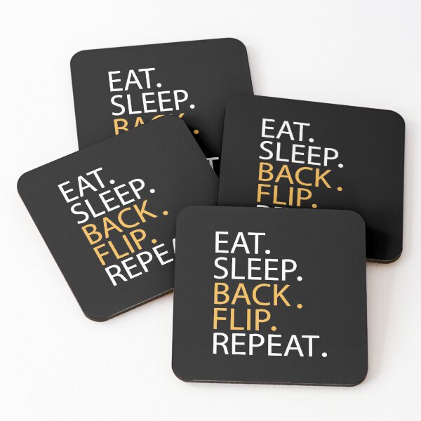Item preview, Eat Sleep Back Flip Repeat: funny Gymnastics  - gift for women - cute Gymnast / girls gymnastics gift style idea design designed and sold by Chamssou.