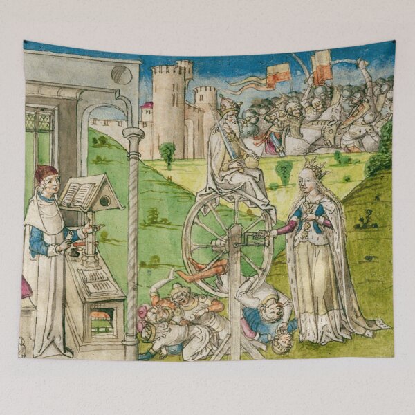 Item preview, Boccaccio watching Fortune turn her wheel designed and sold by brushandframes.