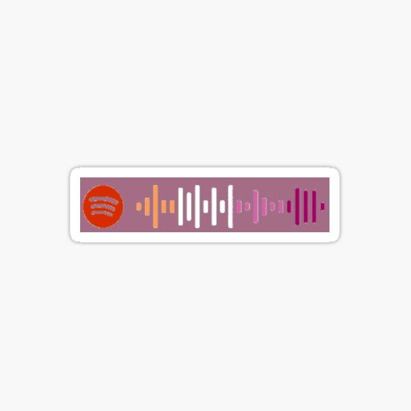 Pride I Wanna Be Your Girlfriend By Girl In Red Spotify Code Sticker By Autumngrxce Redbubble - sweater weather roblox song id