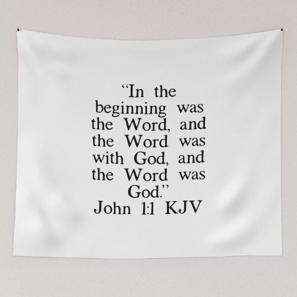 Item preview, John 1:1 KJV designed and sold by IBMClothing.