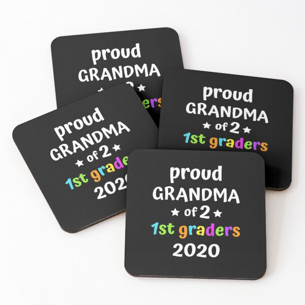 Item preview, Proud Grandma Of Two 1st Graders 2020 Cute Grandmother Of 2 First Grade Students Gift designed and sold by FunnySunny T-Shirts.