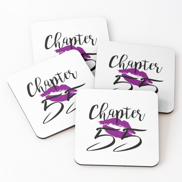 Item preview, Chapter 55 Kiss Birthday Glam Women Fifty Five Anniversary Gift Lips Purple Lipstick designed and sold by clothesy7.