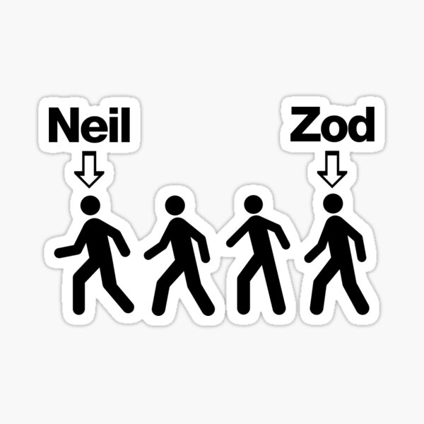 Vista previa del artículo con la obra «Neil antes de Zod!», diseñado y vendido por TeamPineapple.