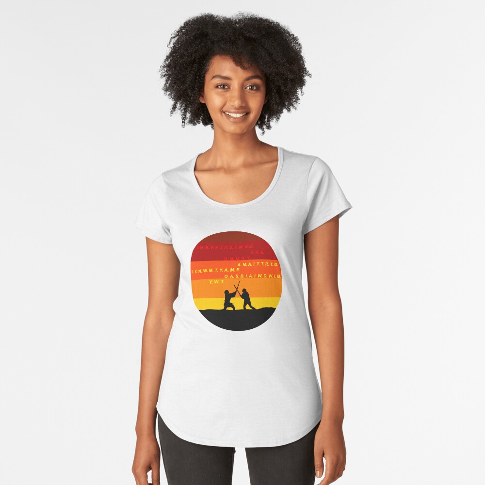 Vista previa del artículo con la obra «Camiseta premium de cuello ancho», diseñado y vendido por bumblebeesart.