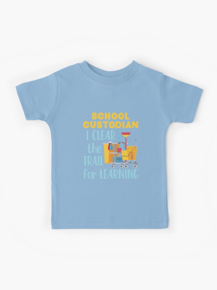 Vintage School Custodian Clear The Trail Learning Back To School Janitor T- Shirt - Guineashirt Premium ™ LLC