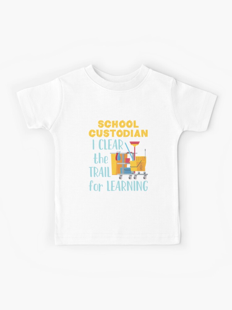 Vintage School Custodian Clear The Trail Learning Back To School Janitor T- Shirt - Guineashirt Premium ™ LLC