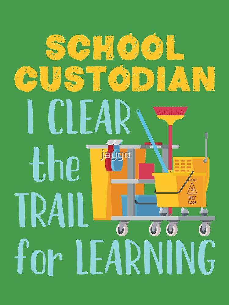 Vintage School Custodian Clear The Trail Learning Back To School Janitor T- Shirt - Guineashirt Premium ™ LLC