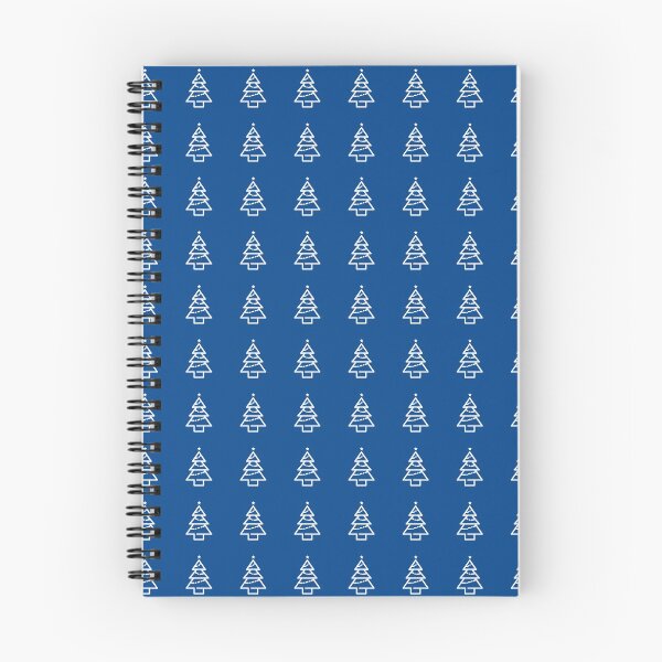 Item preview, Copy of White Christmas Trees on Blue Background designed and sold by cheeruplovely.