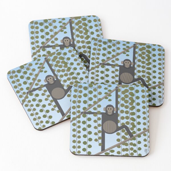 Item preview, Minimal Zoo Art Series | A to Z  | Chimpanzee | Square designed and sold by John Abernathy.
