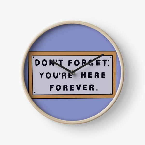 Item preview, Don’t Forget You’re Here Forever Simpsons sign designed and sold by thebcarts.