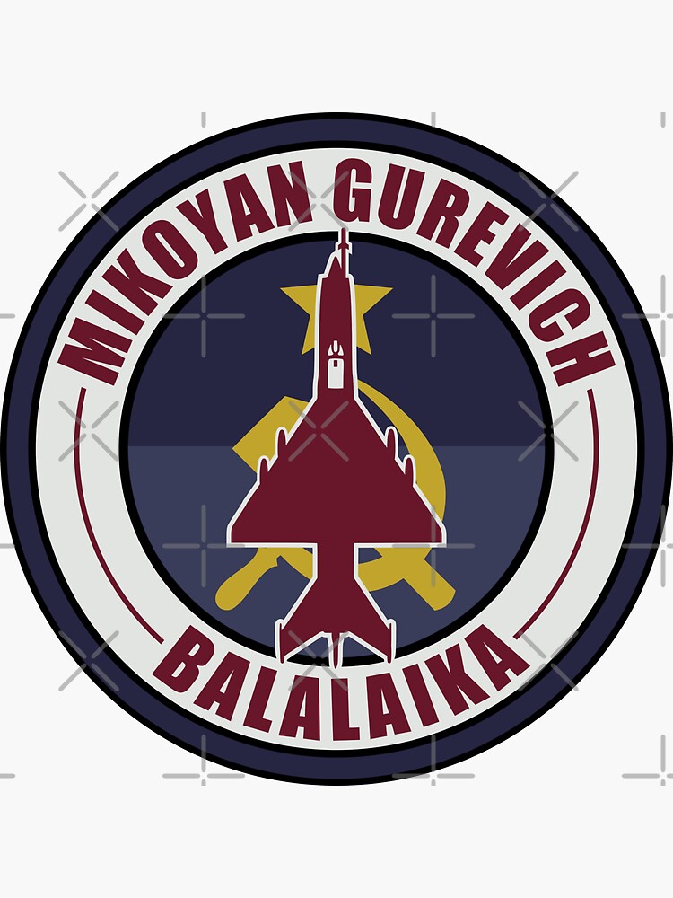 Mikoyan Gurevich Mig 21 Balalaika Sticker For Sale By Strongvlad