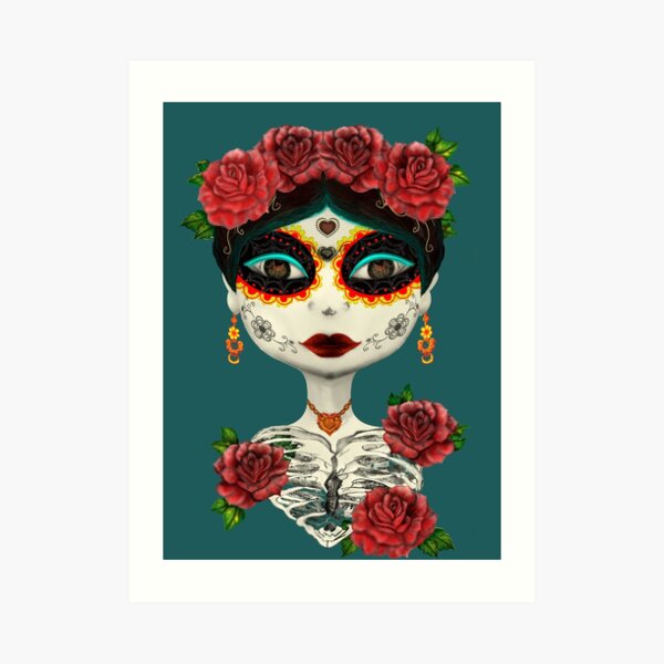 Catrina-Day of the dead. Art Print