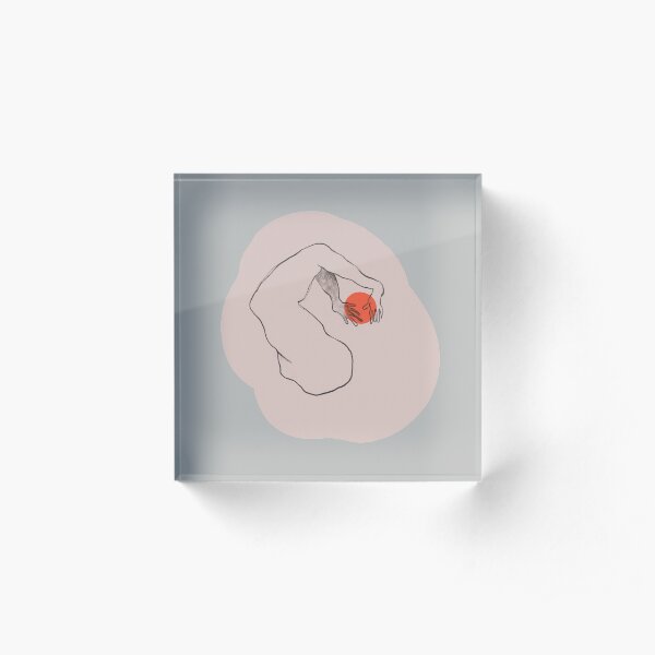 Body Expressions #2 Pink Acrylic Block