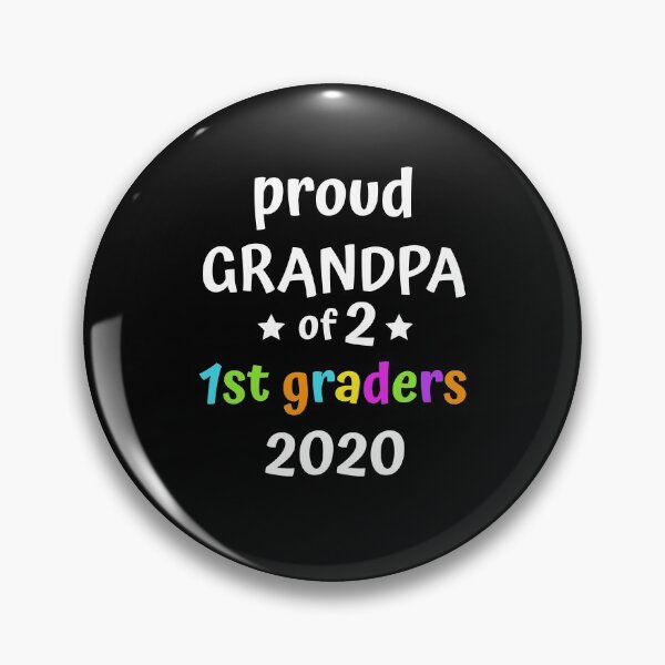 Item preview, Proud Grandpa Of 2 1st Graders 2020 Cool Grandfather Of Two First Grade Students Outfit Gift designed and sold by FunnySunny T-Shirts.