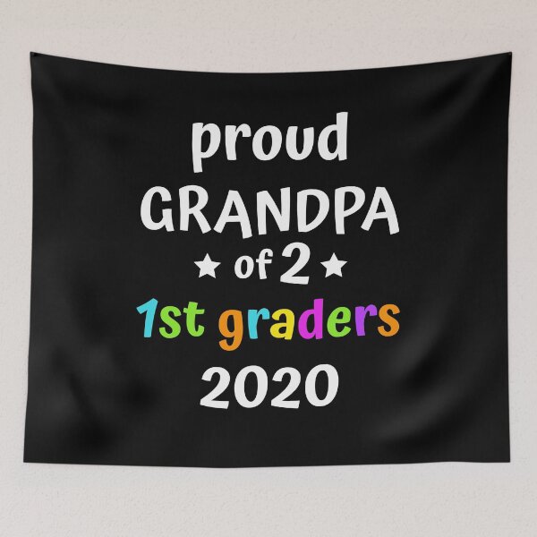 Item preview, Proud Grandpa Of 2 1st Graders 2020 Cool Grandfather Of Two First Grade Students Outfit Gift designed and sold by FunnySunny T-Shirts.