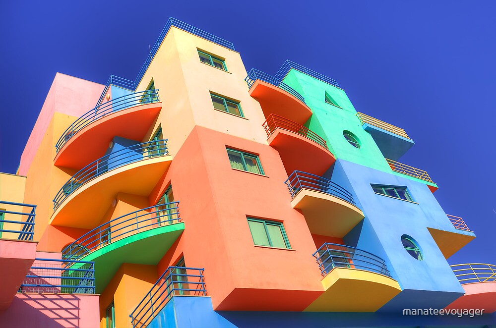 "Rainbow House" by manateevoyager Redbubble