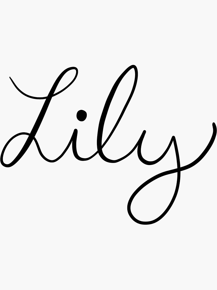 lily-name-sticker-sticker-for-sale-by-lilybelle2006-redbubble