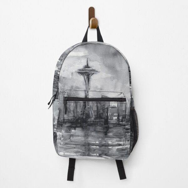 Item preview, Seattle Skyline Painting Watercolor designed and sold by Olga Shvartsur.