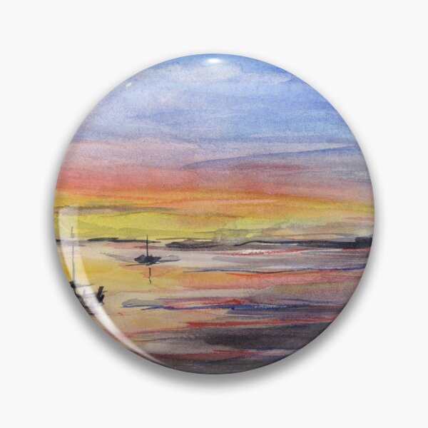 Item preview, Sunset Watercolor Painting designed and sold by Olga Shvartsur.