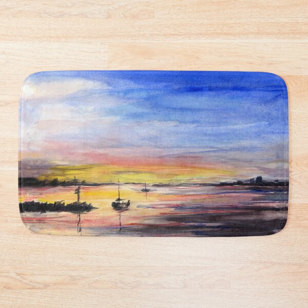 Item preview, Sunset Watercolor Painting designed and sold by Olga Shvartsur.