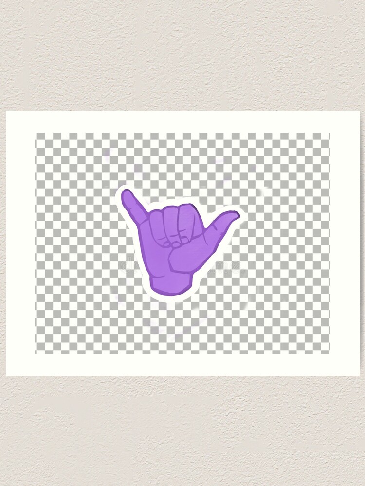 "YOLO HAND SIGN" Art Print for Sale by Stickersbynk Redbubble