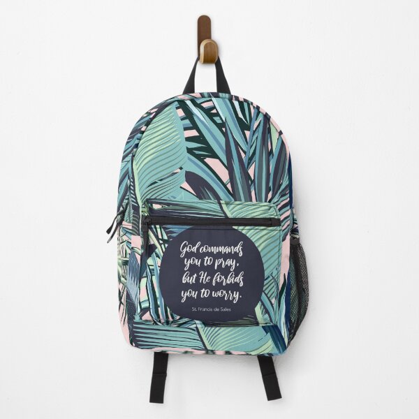 Item preview, He forbids you to worry, St. Francis de Sales, Catholic Saint Quote designed and sold by StudioCitrine.