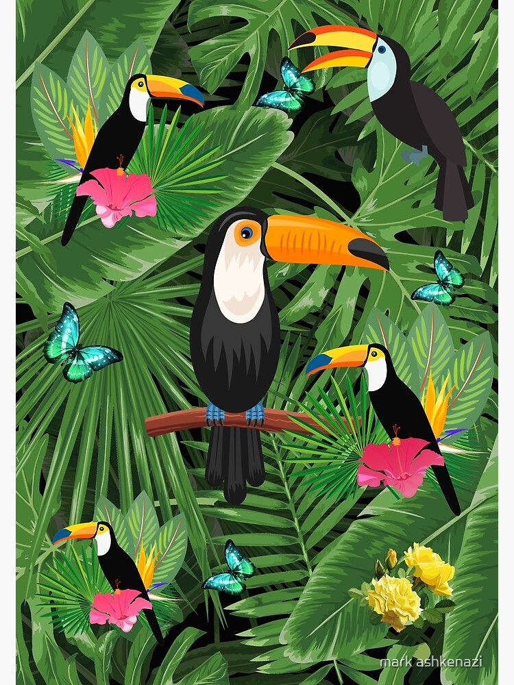 Disover Toucan tropic Premium Matte Vertical Poster