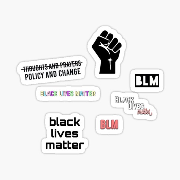 black lives matter pack Sticker