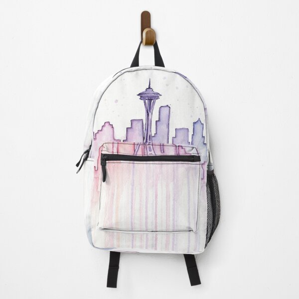 Item preview, Seattle Skyline Watercolor Silhouette designed and sold by Olga Shvartsur.