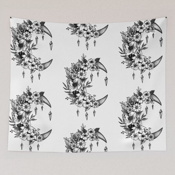 Item preview, Crescent Flower Moon designed and sold by Shinycraft.