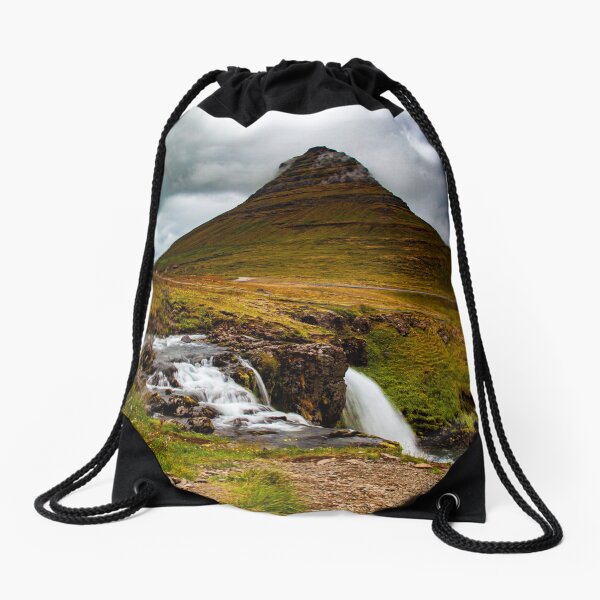 Kirkjufell, Iceland Drawstring Bag