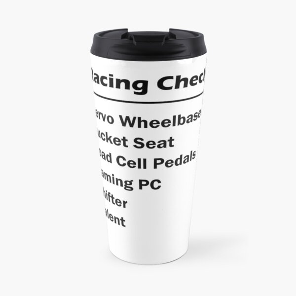 Checklist para Sim racing Taza de viaje