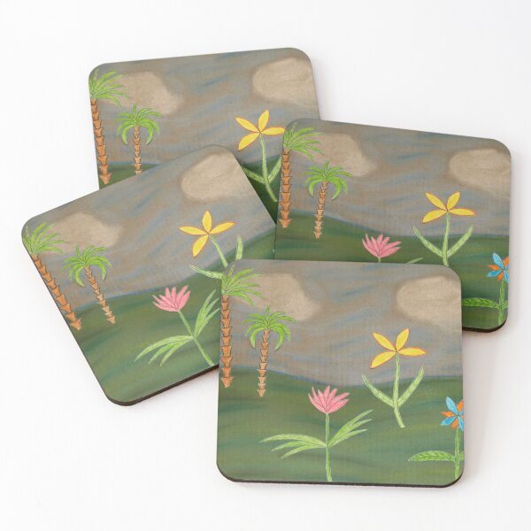 Item preview, Palm Trees and Flowers designed and sold by kostolany244.