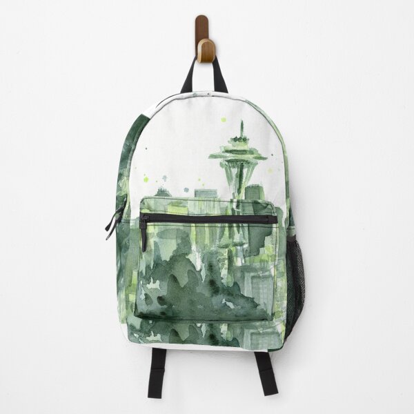 Item preview, Seattle Watercolor Space Needle Skyline designed and sold by Olga Shvartsur.
