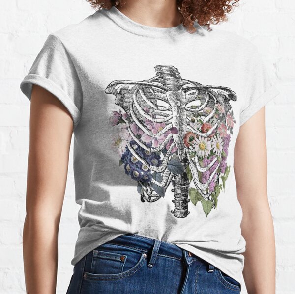 Floral Rib Cage Classic T-Shirt