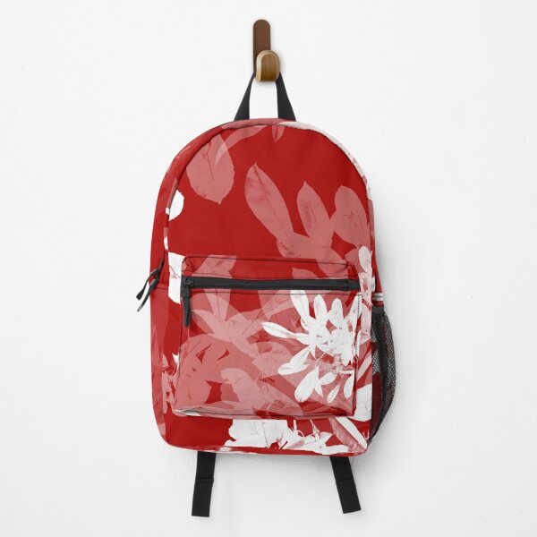 Item preview, Red and white leaves pattern designed and sold by A Sweet Fragrance Art.
