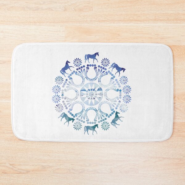Item preview, Blue Horse Mandala designed and sold by WatersEdgeGal.